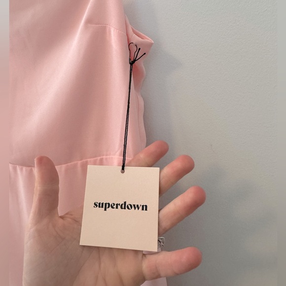 NWT Superdown X Revolve Addison Maxi Dress in Blush Pink - XS - Picture 7 of 13